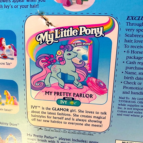 MY LITTLE PONY G2 VTG 90s MY PRETTY PARLOR SET HAIRSTYLING & FASHION… - Picture 16 of 16